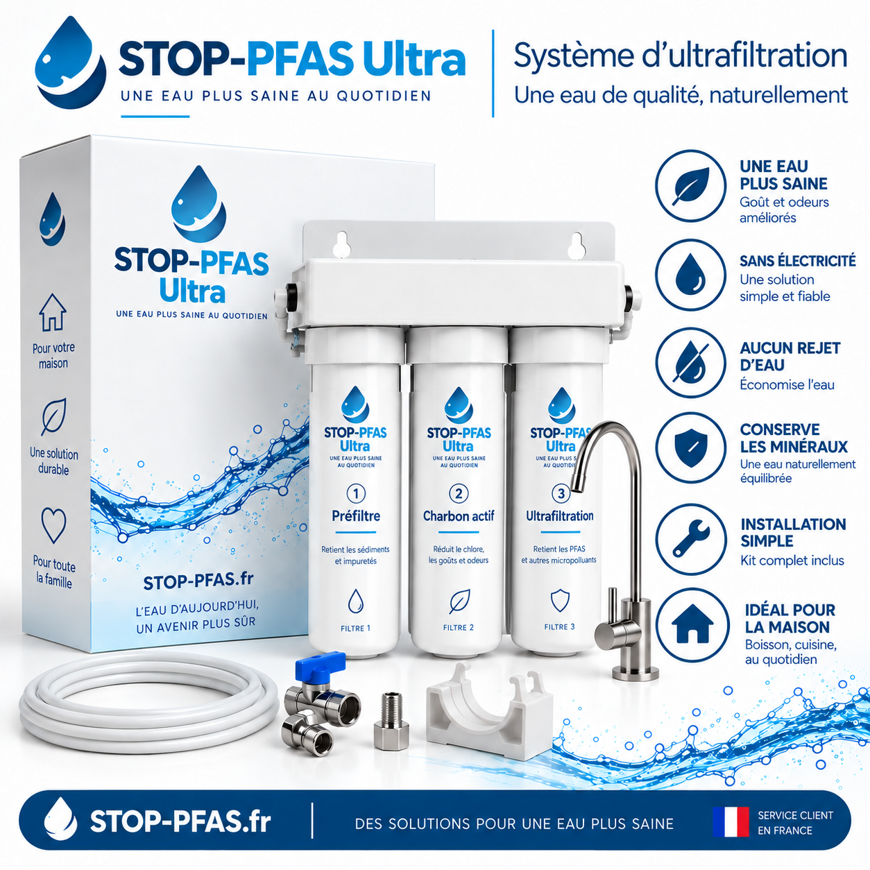 STOP-PFAS Ultra – système d’ultrafiltration de l’eau